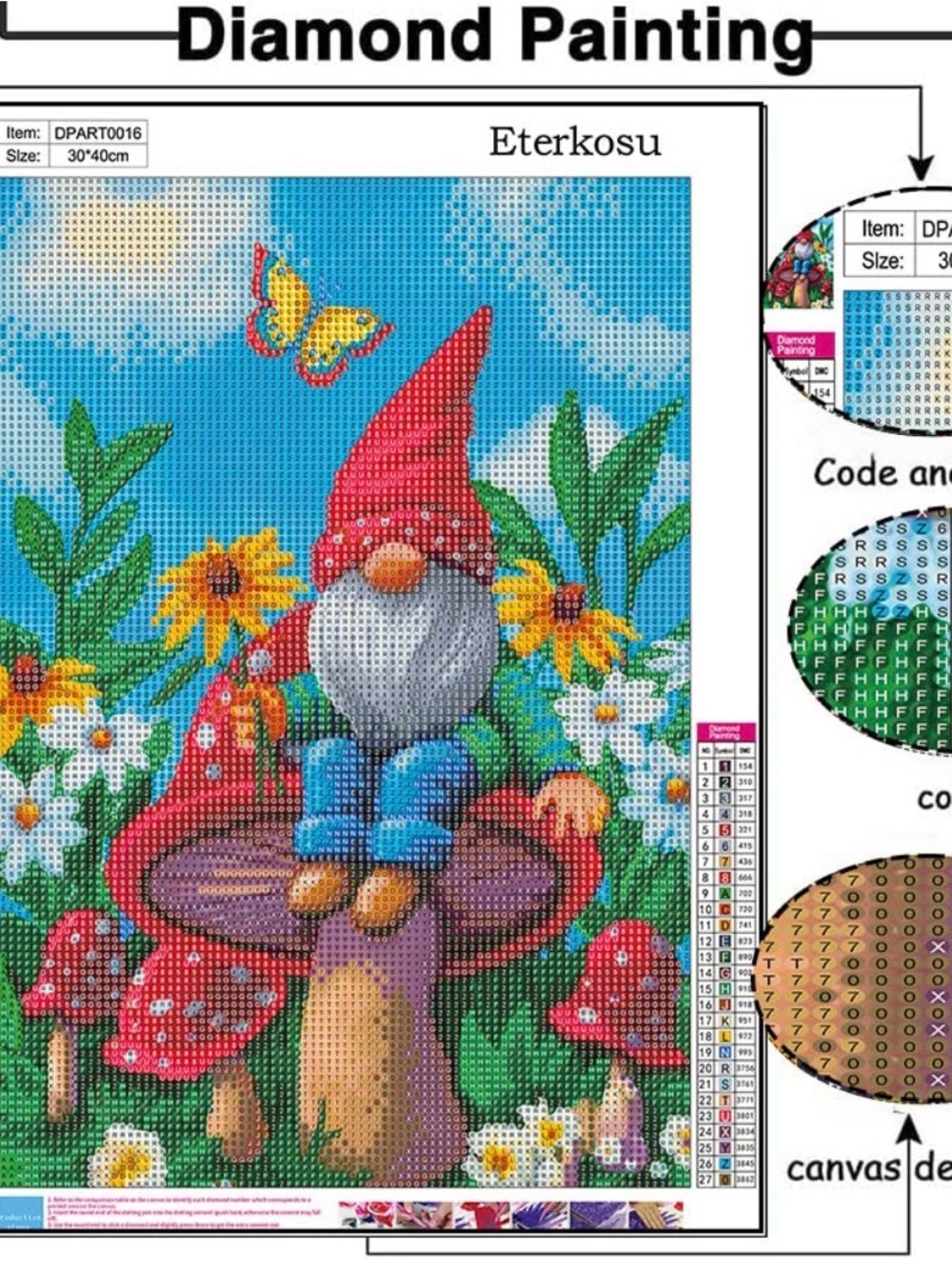 Gnome Spring Diamond Painting Kit